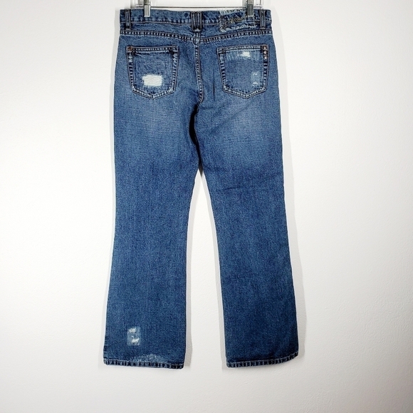 J-STAR DISTRESSED BOOTCUT JEANS - Picture 2 of 8